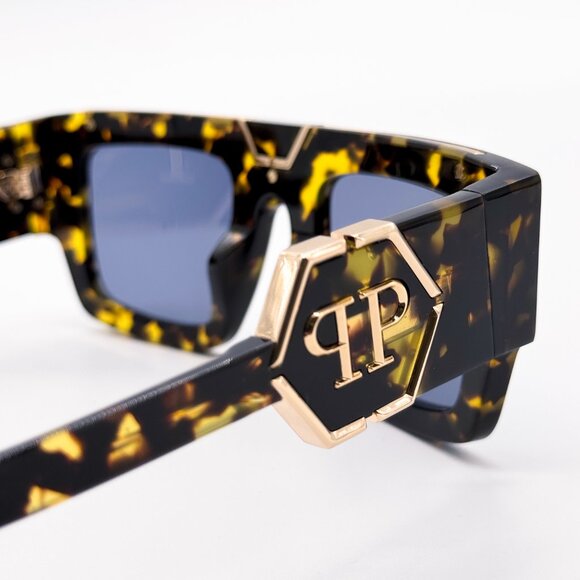 NEW PHILIPP PLEIN GLOOM SPP092M 0781 HAVANA MEN SUNGLASSES PHILIPP PLEIN - Picture 6 of 12